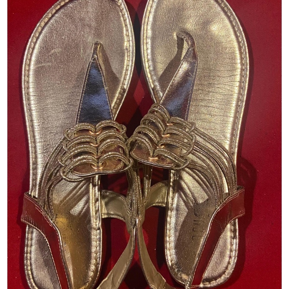 Gold sandals